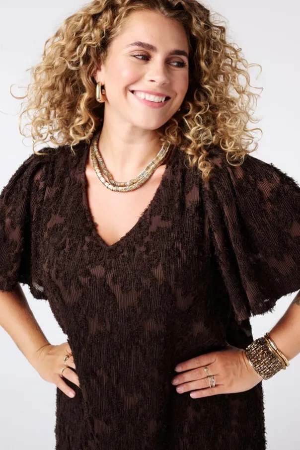 Robe à manches bouffantes