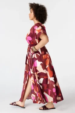 Robe maxi avec ceinture