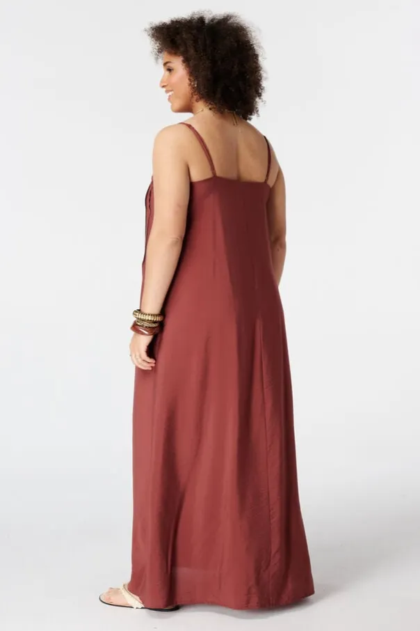 Robe maxi sans manches