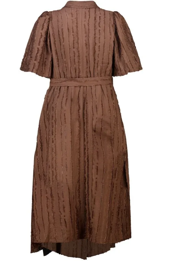 Robe midi à ceinture