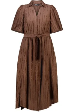 Robe midi à ceinture