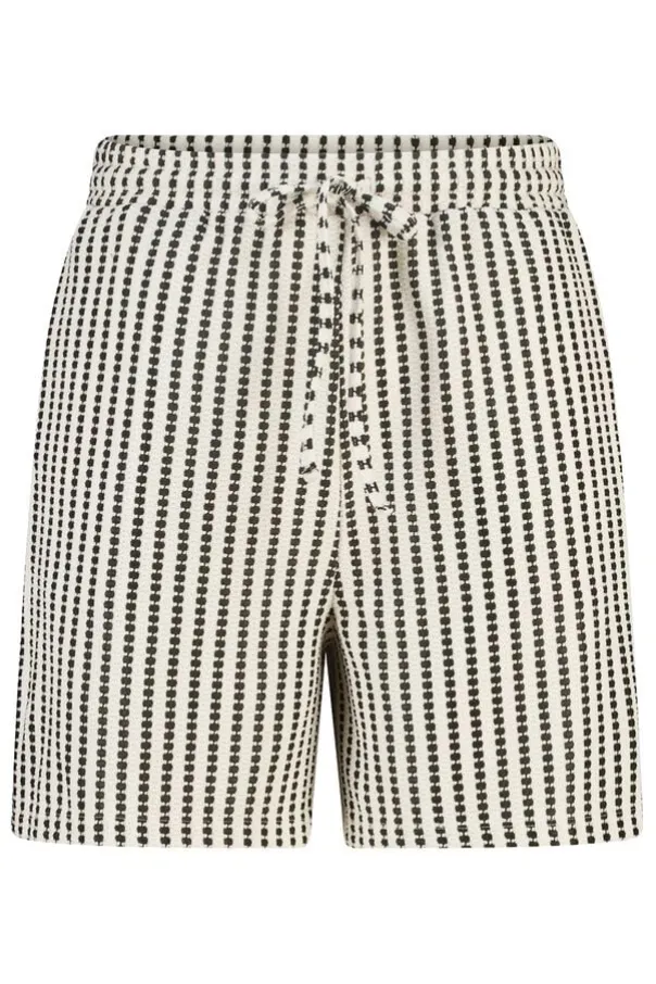 Short bouclé avec imprimé