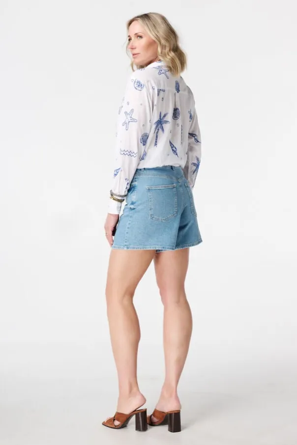 Short en denim