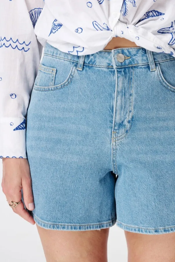 Short en denim
