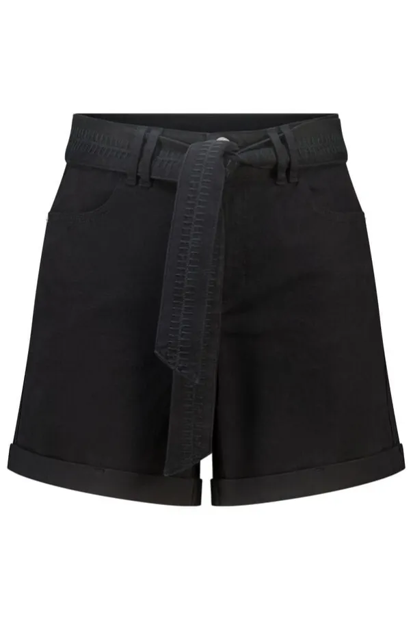 Short en denim avec ceinture
