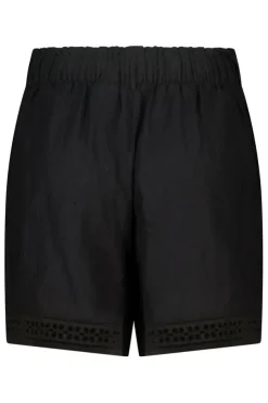 Short en lin avec taille élastique