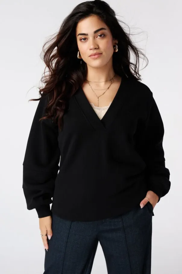 Sweat à col en V