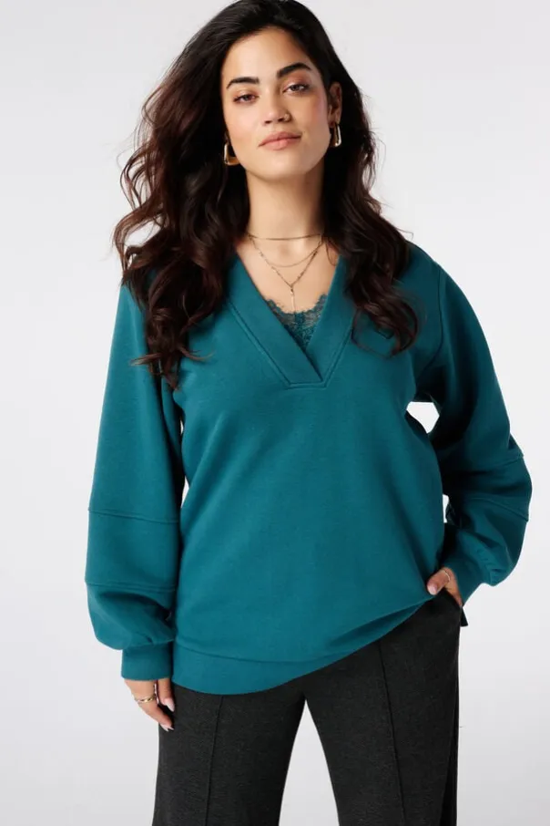 Sweat à col en V