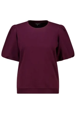 Sweat à manches bouffantes courtes