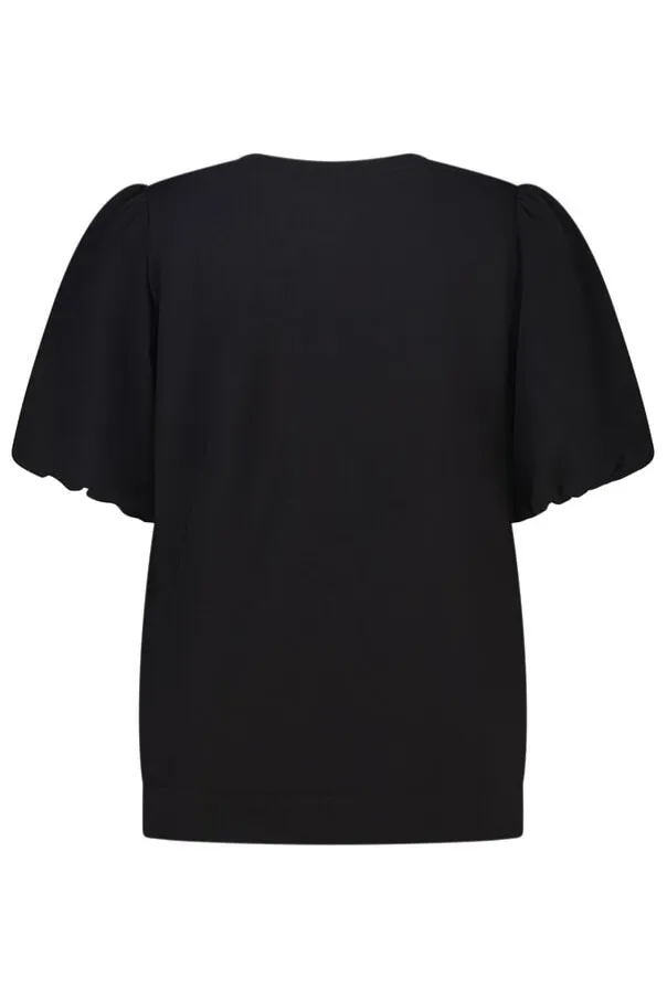 Sweat à manches bouffantes courtes