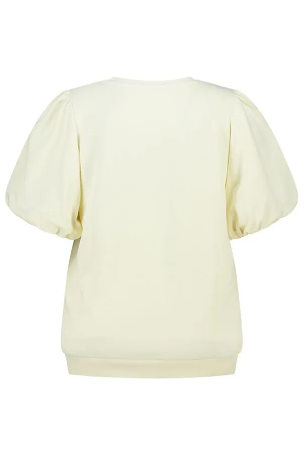 Sweat à manches bouffantes courtes