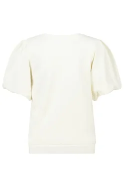 Sweat à manches bouffantes courtes