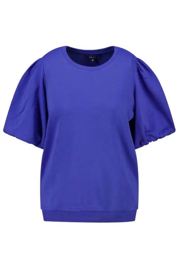 Sweat à manches bouffantes courtes