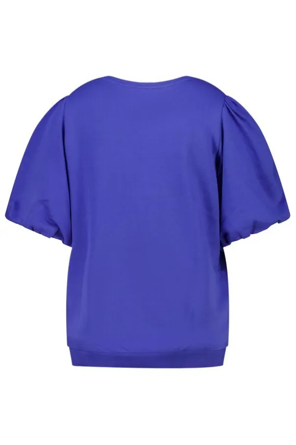Sweat à manches bouffantes courtes