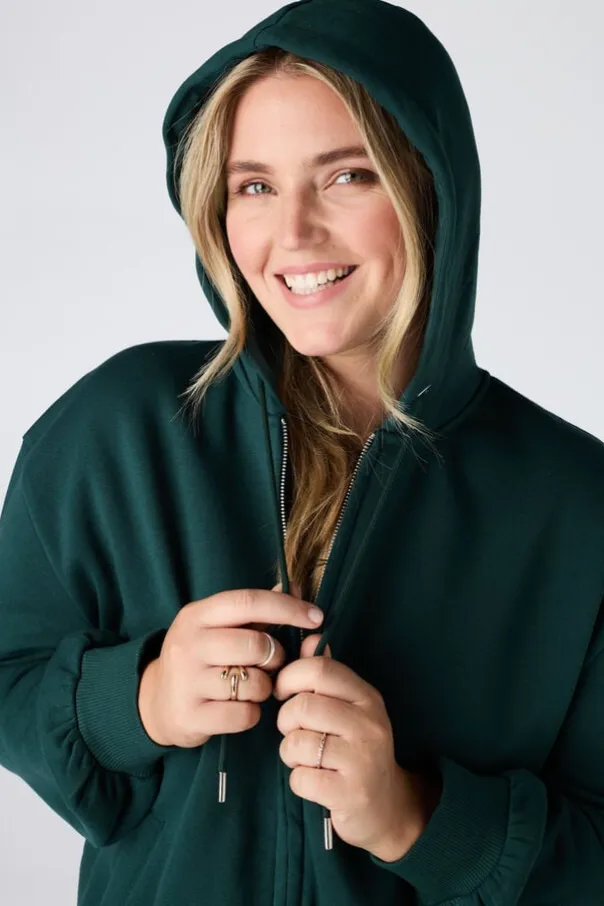Sweat zippé avec capuche