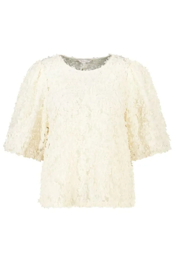 Top avec fleurs 3D