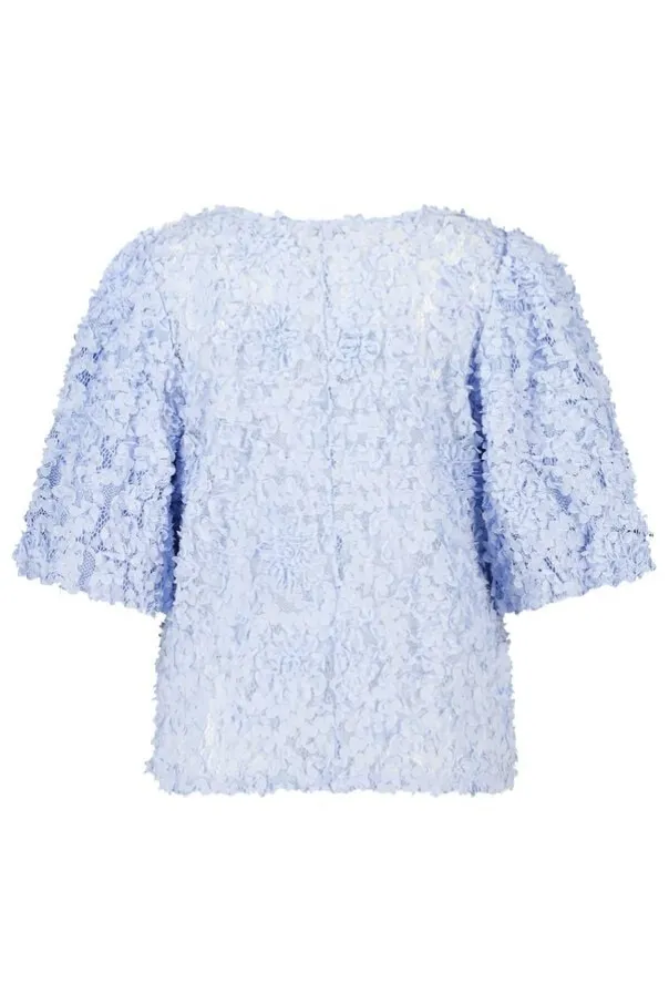 Top avec fleurs 3D