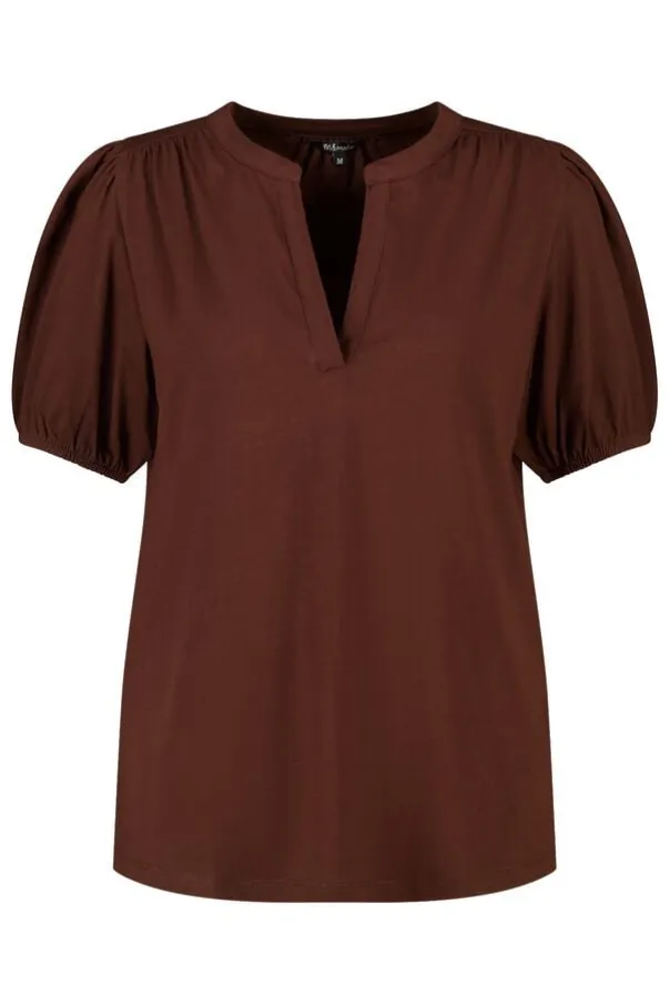 Top avec manches bouffantes