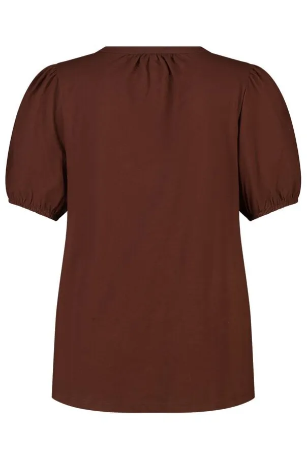 Top avec manches bouffantes