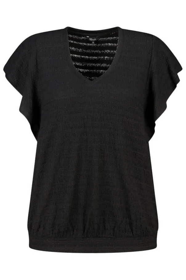 Top avec manches papillon