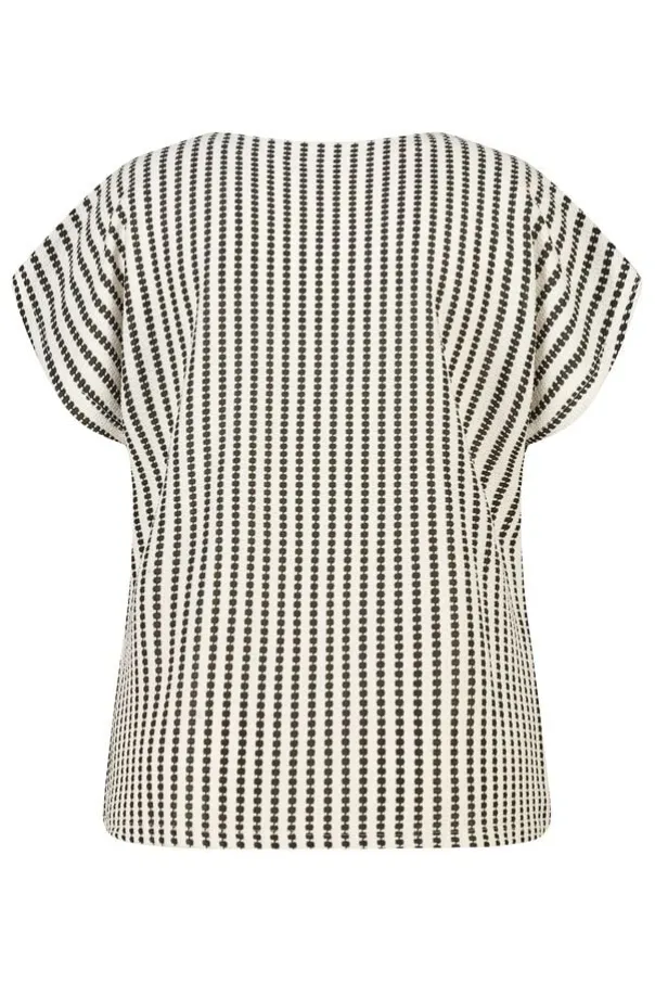 Top bouclé avec imprimé