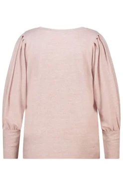 Top à manches bouffantes