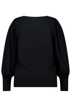 Top à manches bouffantes