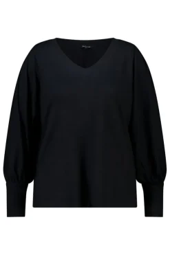 Top à manches bouffantes