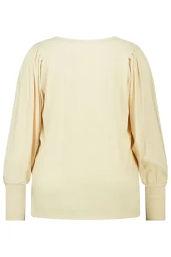 Top à manches bouffantes