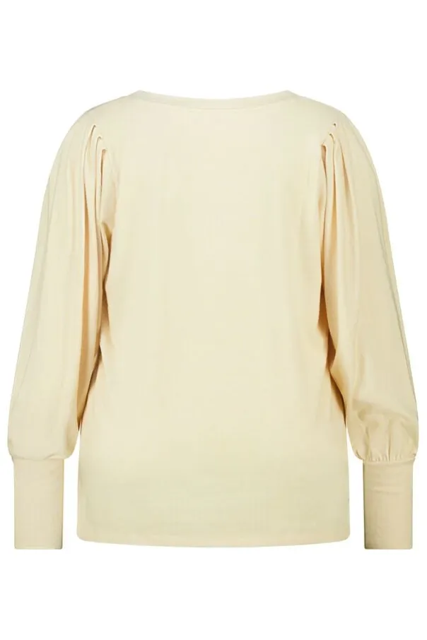 Top à manches bouffantes