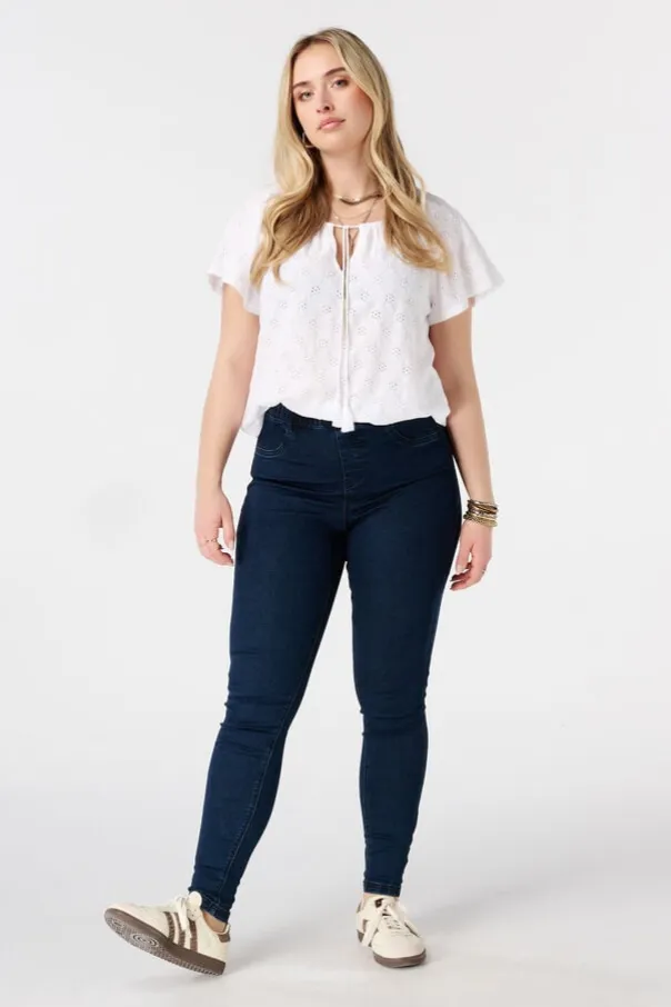 Tregging aspect denim