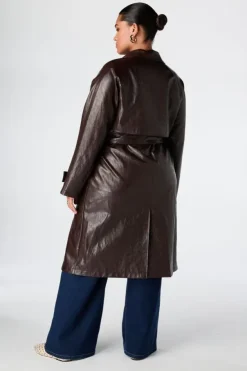 Trench coat à double boutonnage