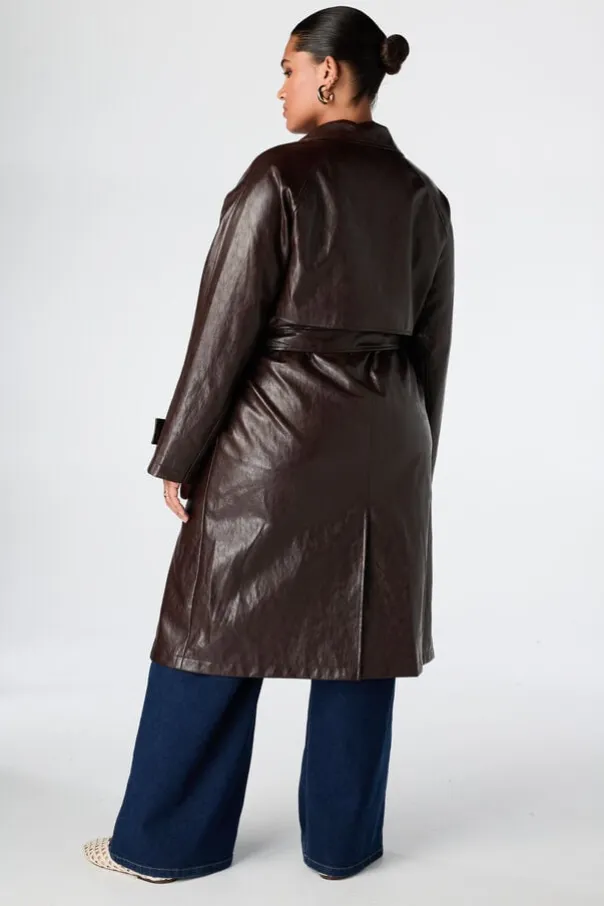 Trench coat à double boutonnage