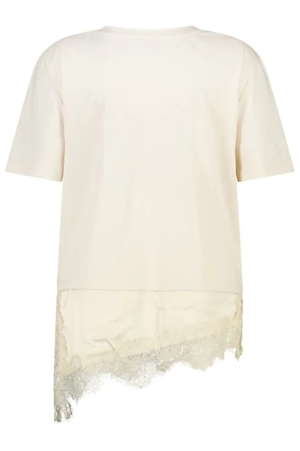 T shirt avec dentelle