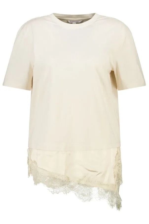 T shirt avec dentelle