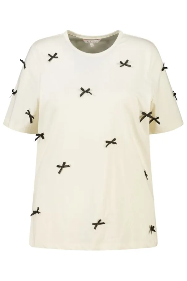 T shirt avec nœuds en satin