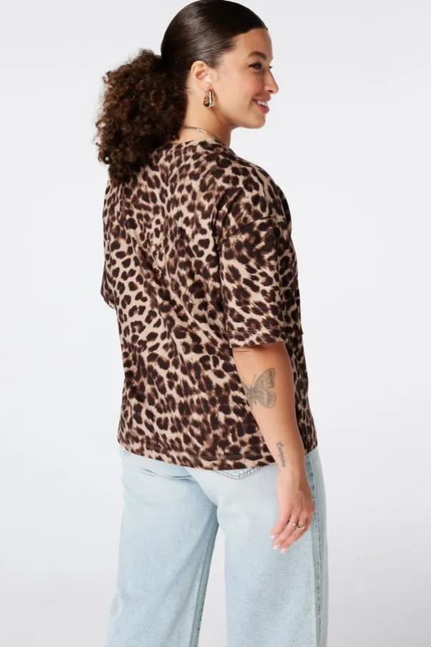 T shirt à imprimé animal
