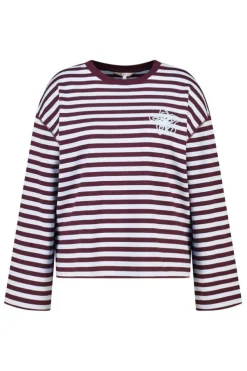 T shirt à manches longues rayé
