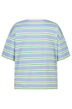 T shirt rayé avec texte