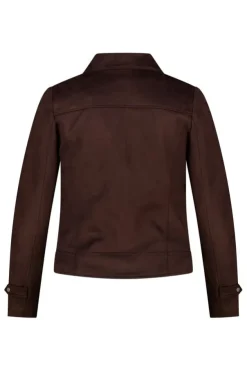 Veste biker en suédine