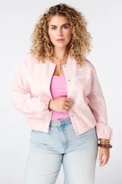 Veste bomber en jacquard