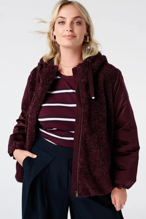 Veste bomber en teddy