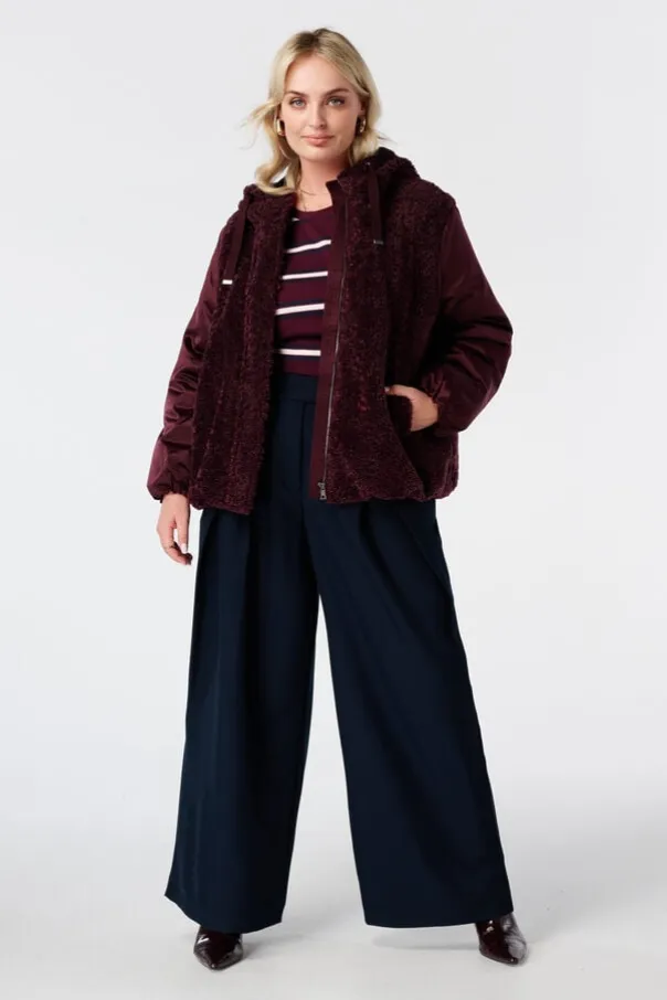 Veste bomber en teddy