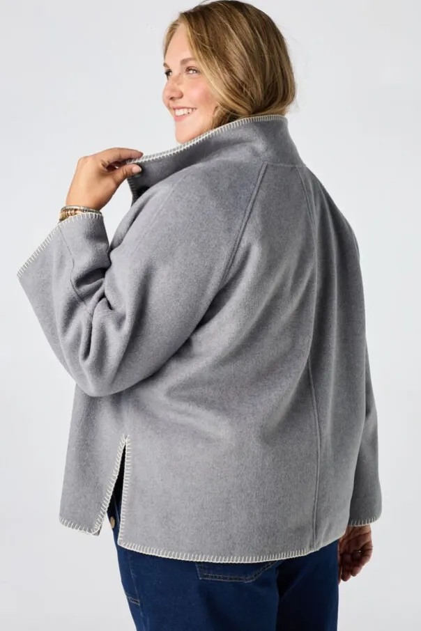 Veste à col montant