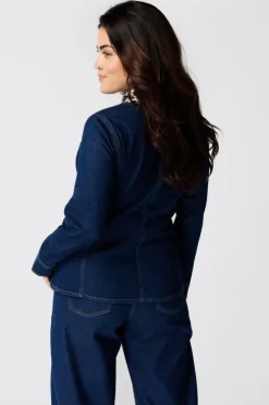 Veste en denim ajustée