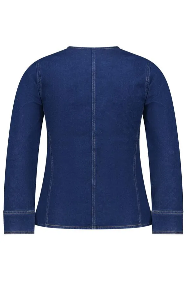 Veste en denim ajustée