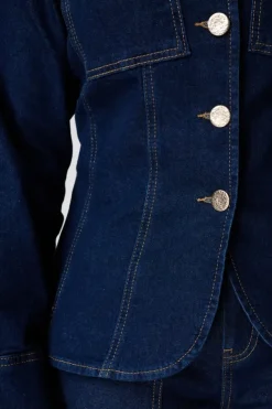 Veste en denim ajustée