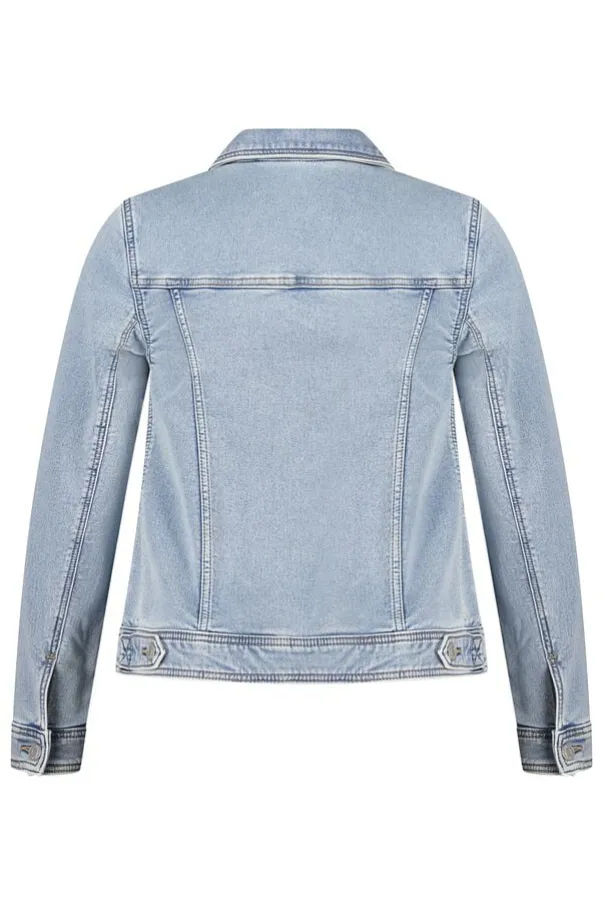 Veste en jean avec fermeture à boutons