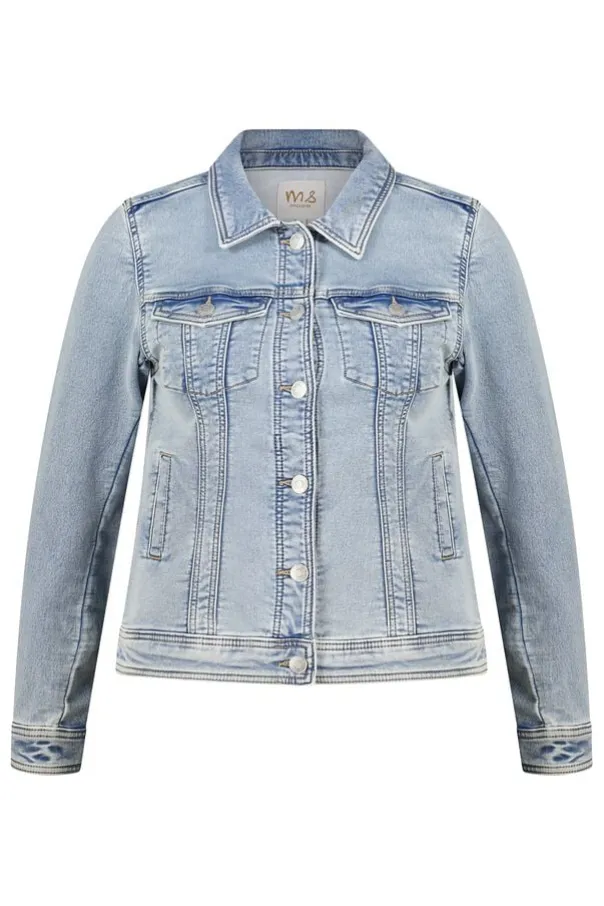 Veste en jean avec fermeture à boutons