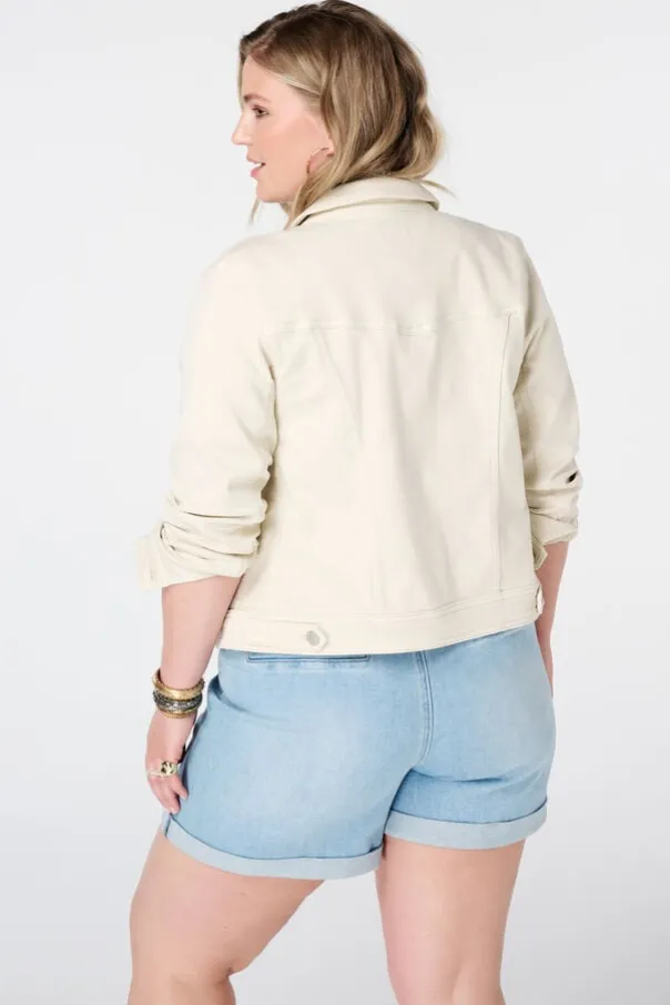 Veste en jean avec fermeture à boutons